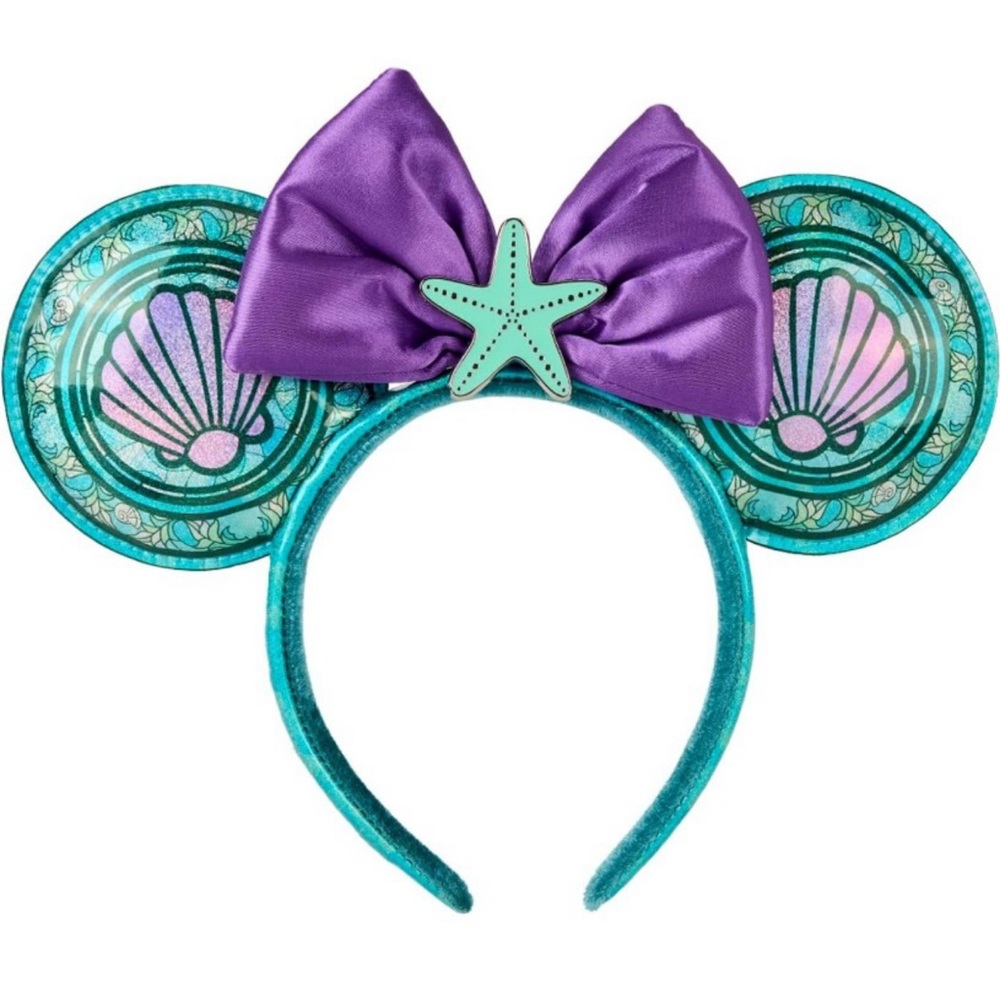 Loungefly Disney Princess Stained Glass Little Mermaid Ariel Ear Headband LE1000